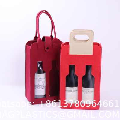 Cosmetic Bag Multi-Pocket Handbag Cartoon Felt Bag With Logo Fashionable Splicing Colors Accept Custom Logo Gift Tote Bag Felt Clothes Shopping Korean Fashion Bags