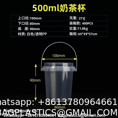 Clear Bucket With Lids - Plastic Food Storage Containers, Airtight Screw-On Lids - Freezer Safe Ice Cream Bucekts, Food Grade Reusable Containers For Kitchen