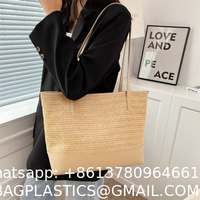 Raffia Crochet Straw Bags, Straw Bag, Crochet Bag,  Mesh Beach Bag, Crochet Purse, Raffia Tote Women Bag, Raffia Bag,  Crochet Tote, Straw Tote Bag, Handmade Bag, Summer Bag, Beach Bag,