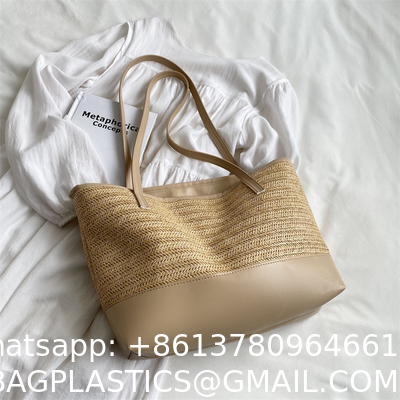 Raffia Crochet Straw Bags, Straw Bag, Crochet Bag,  Mesh Beach Bag, Crochet Purse, Raffia Tote Women Bag, Raffia Bag,  Crochet Tote, Straw Tote Bag, Handmade Bag, Summer Bag, Beach Bag,