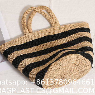 Raffia Crochet Straw Bags, Straw Bag, Crochet Bag,  Mesh Beach Bag, Crochet Purse, Raffia Tote Women Bag, Raffia Bag,  Crochet Tote, Straw Tote Bag, Handmade Bag, Summer Bag, Beach Bag,