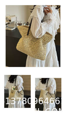 Crochet Raffia Tote Bag Kit Set For Beginners Beach Tote Bag For Women Beach Straw Handmade Bag Woven Rattan Bag For Women Raffia Yarn For Crocheting Raffia Paper Ribbons For Craft
