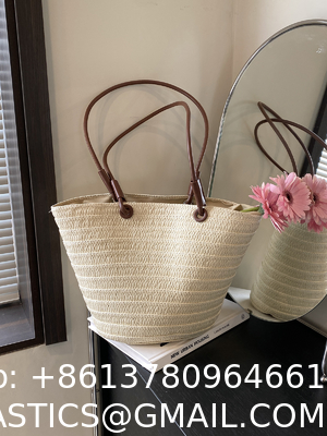 Crochet Straw Raffia Tote Bag Handmade Luxury Tote Handbag Beach Bag Handle Raffia Straw Bag Eco-Friendly New Design Crochet Tote Bag