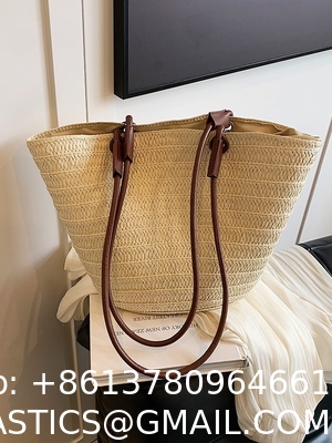 Crochet Straw Raffia Tote Bag Handmade Luxury Tote Handbag Beach Bag Handle Raffia Straw Bag Eco-Friendly New Design Crochet Tote Bag
