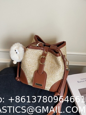 Crochet Raffia Handwoven Large Capacity Tote Bag Women'S Fashionable Handheld Shoulder Straw Bag Versatile Crafted Craft