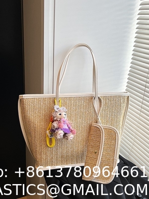 Crochet Raffia Pouch Clutch Stylish Straw Wicker Beach Bag For Summer Weddings Parties Bag Mesh Luxury Women Handmade Handbags Raffia Beach Market Shopping Bag