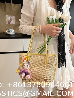Crochet Raffia Pouch Clutch Stylish Straw Wicker Beach Bag For Summer Weddings Parties Bag Mesh Luxury Women Handmade Handbags Raffia Beach Market Shopping Bag