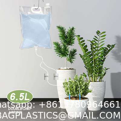Extra Large 6500ML Drip Irrigation Bag Adjustable Flow, Self Automatic Watering System For Outdoor Gardening Plants And Flowers
