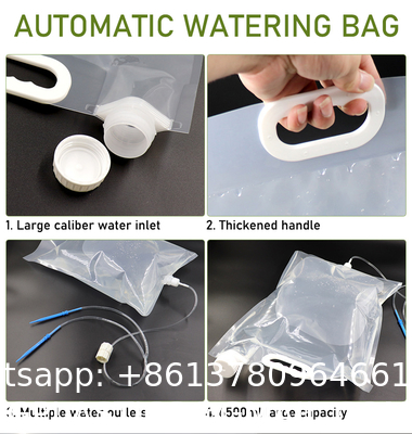 Extra Large 6500ML Drip Irrigation Bag Adjustable Flow, Self Automatic Watering System For Outdoor Gardening Plants And Flowers