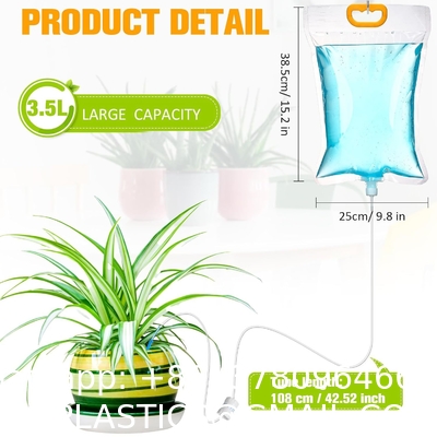 Self Watering System For Plants While Away On Vacation, Plant IV Water Bag, Indoor Plant Watering System Device, 30 Days Automatic Plant Waterer Drip Irrigation Kit For Potted Plants