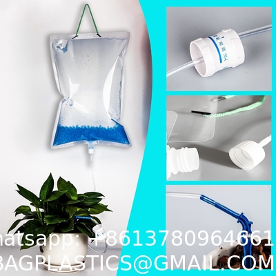 Self Watering System For Plants While Away On Vacation, Plant IV Water Bag, Indoor Plant Watering System Device, 30 Days Automatic Plant Waterer Drip Irrigation Kit For Potted Plants