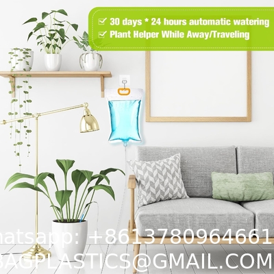 Self Watering System For Plants While Away On Vacation, Plant IV Water Bag, Indoor Plant Watering System Device, 30 Days Automatic Plant Waterer Drip Irrigation Kit For Potted Plants