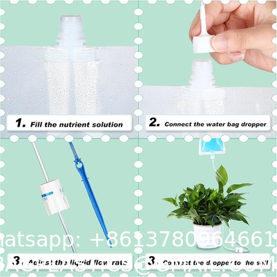 Plant Self Watering Bags With Adjustable Flow Regulators, Compact Automatic Drip Irrigation Kits, Indoor Plant Watering System For Small Potted Plants, Vacation Plant Care Essentials