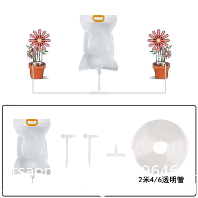 Extra Large Plant Drip Irrigation Bag Automatic Watering Bags Self Automatic Watering System Drip Irrigation Device With Adjustable Valve Switch For Gardening Flower Outdoor, Clear