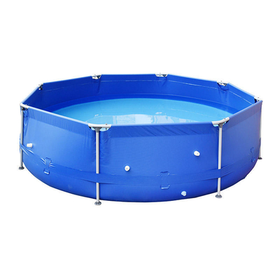 Custom Logo 10 Ft X 30 Inch PVC Family Above Ground Pool Round Metal Frame Swimming Pool Large Summer Backyard