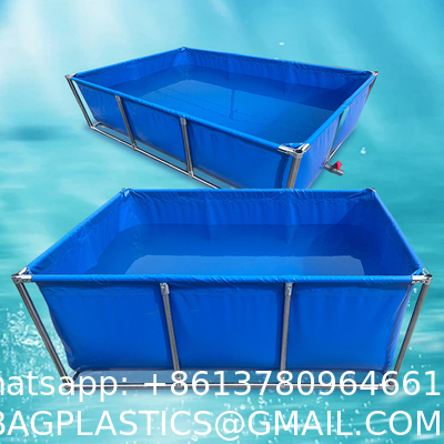 7000 Liters Diameter 3m X Height 1m Square/Round Fish Pond 1800 Gallon Foldable Plastic Tank Swimming Pool For Promotion