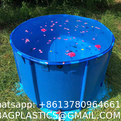 7000 Liters Diameter 3m X Height 1m Square/Round Fish Pond 1800 Gallon Foldable Plastic Tank Swimming Pool For Promotion