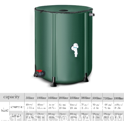 Collapsible Rain Barrel Water Storage Containers-53 Gallon Portable Rainwater Collect System Water Tank To Collect Rainwater From Gutter Downspout Water Catcher With Spigots,Filter＆Overflow Kits