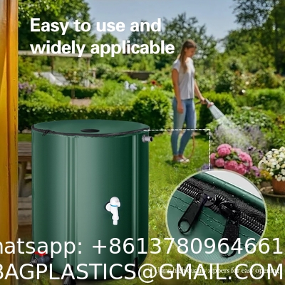 Collapsible Rain Barrel Water Storage Containers-53 Gallon Portable Rainwater Collect System Water Tank To Collect Rainwater From Gutter Downspout Water Catcher With Spigots,Filter＆Overflow Kits