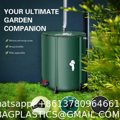 Collapsible Rain Barrel Water Storage Containers-53 Gallon Portable Rainwater Collect System Water Tank To Collect Rainwater From Gutter Downspout Water Catcher With Spigots,Filter＆Overflow Kits