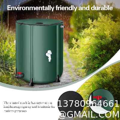 Collapsible Rain Barrel Water Storage Containers-53 Gallon Portable Rainwater Collect System Water Tank To Collect Rainwater From Gutter Downspout Water Catcher With Spigots,Filter＆Overflow Kits