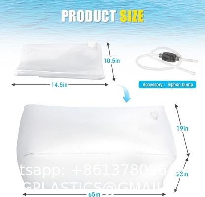 Water Storage Bladder, 100 Gallon Heavy Duty Food-Grade Plastic Bag, For Emergency Water Bank, Ideal For Bathtub Water Storage, Camping, Gardening And Agricultural Irrigation.