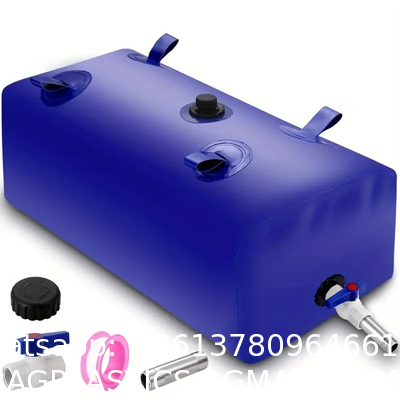 Large Capacity Portable Water Tank Containers, Bladder Tank For Drought Resistance, Fire Prevention, Emergency Water, Agricultural Irrigation Outdoor (110L/29Gal, Blue)