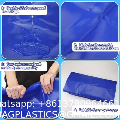 Large Capacity Portable Water Tank Containers, Bladder Tank For Drought Resistance, Fire Prevention, Emergency Water, Agricultural Irrigation Outdoor (110L/29Gal, Blue)
