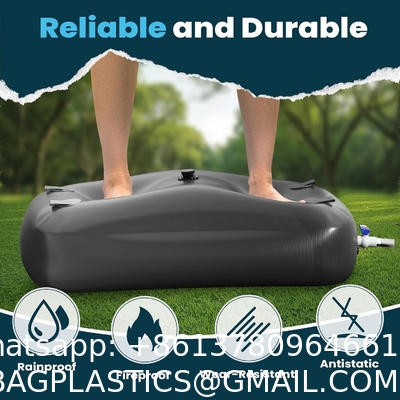Water Bladder Storage Containers, Foldable Portable Water Tank Large Capacity Soft Water Bag, Drought Resistance, Fire Prevention, Emergency Water
