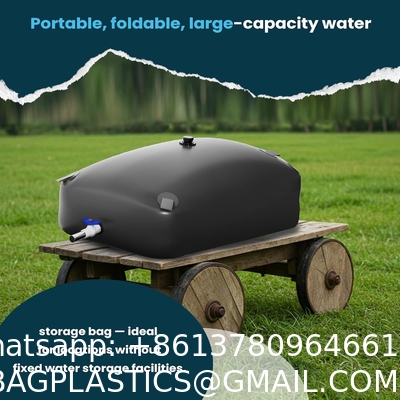 Water Bladder Storage Containers, Foldable Portable Water Tank Large Capacity Soft Water Bag, Drought Resistance, Fire Prevention, Emergency Water