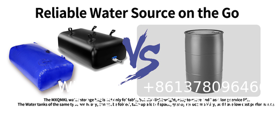Water Bladder Storage Containers, Foldable Portable Water Tank Large Capacity Soft Water Bag, Drought Resistance, Fire Prevention, Emergency Water