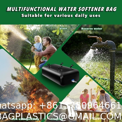 Water Bladder Storage Containers, Foldable Portable Water Tank Large Capacity Soft Water Bag, Drought Resistance, Fire Prevention, Emergency Water