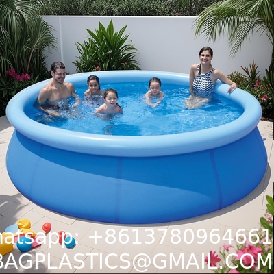 Inflatable Swimming Pool, Round Inflatable Pools Adult Above Ground, Blow Up Pool, Top Ring Summer Water Party Pools, Outdoor Pool For Backyard Family Size (10FT X 30INCH Inflatable Swimming Pool)