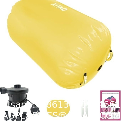 Inflatable Gymnastics Air Roller Set, Tumble Rolling Air Roller Gymnastics Barrel With Electric Pump For Kids Adults Home Outdoor Gymnastic Training Cheerleading Yoga