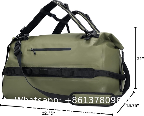 Large Waterproof Duffel Bag Rolltop Dry Backpack Duffle Bags For Kayaking, Rafting, Boating, Swimming, Camping, Travel, Gym, Beach, 60L/80L