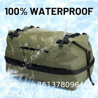 Large Waterproof Duffel Bag Rolltop Dry Backpack Duffle Bags For Kayaking, Rafting, Boating, Swimming, Camping, Travel, Gym, Beach, 60L/80L