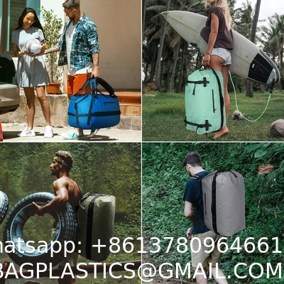 Large Waterproof Duffel Bag Rolltop Dry Backpack Duffle Bags For Kayaking, Rafting, Boating, Swimming, Camping, Travel, Gym, Beach, 60L/80L