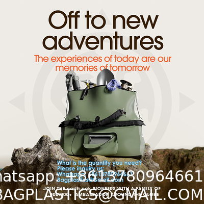 Large Waterproof Duffel Bag Rolltop Dry Backpack Duffle Bags For Kayaking, Rafting, Boating, Swimming, Camping, Travel, Gym, Beach, 60L/80L