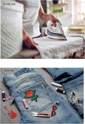 Custom Logo Embroidery Patches Wholesale Heat Press Designer Woven Patches Iron On Woven Hat Patches Embroidered For Clothes