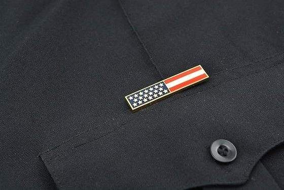 Emergency Medical Technician "EMT" Lapel Pin Set American Flag Uniform Pin For Police and Firefighters Metal Name Badges Engraved Metal Police Fire Military Better Badges
