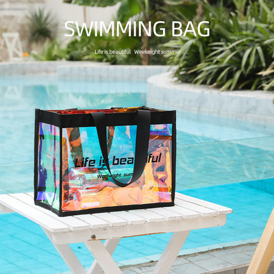 Holographic Makeup Bag Holographic Iridescent Cosmetic Bags With Zipper Travel Iridescent Makeup Bags Portable Holographic Bag Iridescent Holographic Bag For Makeup Tools Organizer