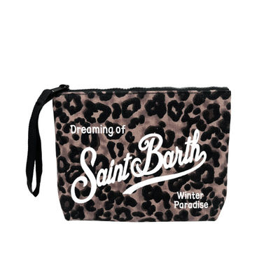 Wholesale Custom Logo Straw Clutch Makeup Bag With Zipper Durable Logo Pattern Flat Bag For Outdoor Activities Evening Clutch Bags for Women