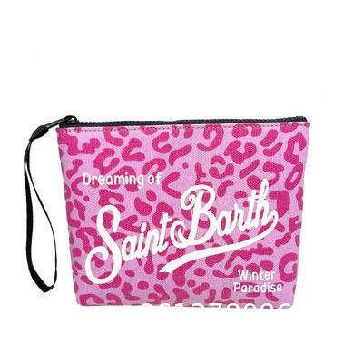 Wholesale Custom Logo Straw Clutch Makeup Bag With Zipper Durable Logo Pattern Flat Bag For Outdoor Activities Evening Clutch Bags for Women