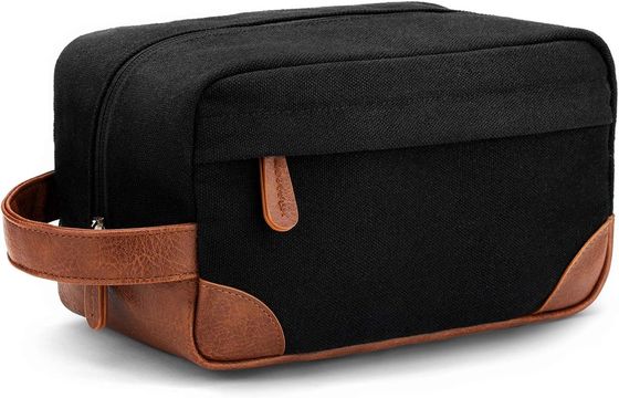 Travel Toiletry Bag For Women And Men, Water-Resistant Shaving Bag For Toiletries Accessories, Foldable Storage Bags With Divider And Handle For Cosmetics Toiletries Brushes Tools