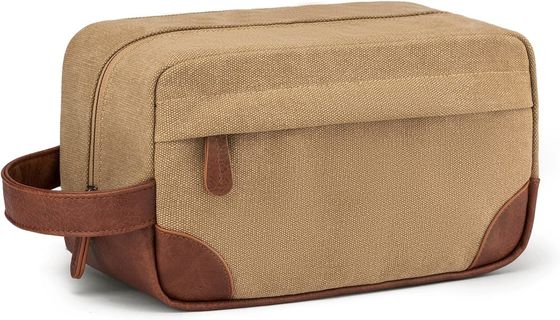 Travel Toiletry Bag For Women And Men, Water-Resistant Shaving Bag For Toiletries Accessories, Foldable Storage Bags With Divider And Handle For Cosmetics Toiletries Brushes Tools