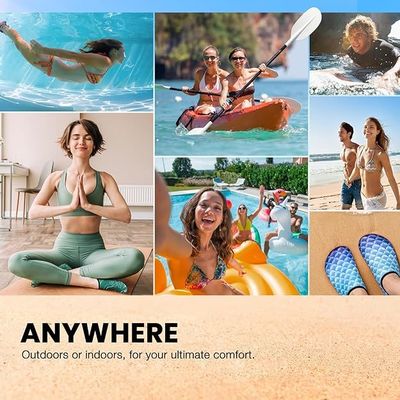 Summer Water Shoes Aqua Beach Shoes Sea Swimming Shoes Beach socks, snorkeling shoe covers, universal equipment for swimming and diving socks, snorkeling and swimming sock covers, non-slip (Lycra)