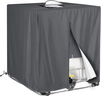 IBC Tote Cover For 1000L Outdoor 275 Gallon Rain Barrel UV Resistant Waterproof Outdoor IBC Covers Outdoor Water Tank Covers Waterproof, 275 Gallon for 420D 1000L Garden Water Tank and Rain Barrel