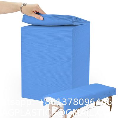 Eco-Friendly Medical Nonwoven Fabric Disposable Waterproof Hospital Bed Sheet Disposable Sheets Sheets Waterproof Massage Table Sheets Non Woven Fabric SPA Bed