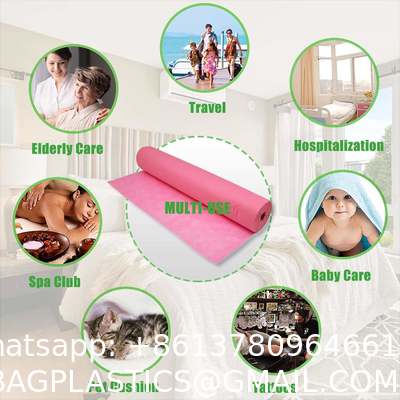 environmentally friendly, convenient, efficient, Hotel Home Beauty Room Use PP Non-Woven Beauty Massage Bed Sheets Disposable Waterproof Hospital Medical Bed Sheet Roll