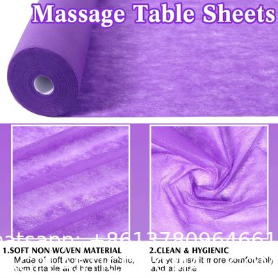 environmentally friendly, convenient, efficient, Hotel Home Beauty Room Use PP Non-Woven Beauty Massage Bed Sheets Disposable Waterproof Hospital Medical Bed Sheet Roll